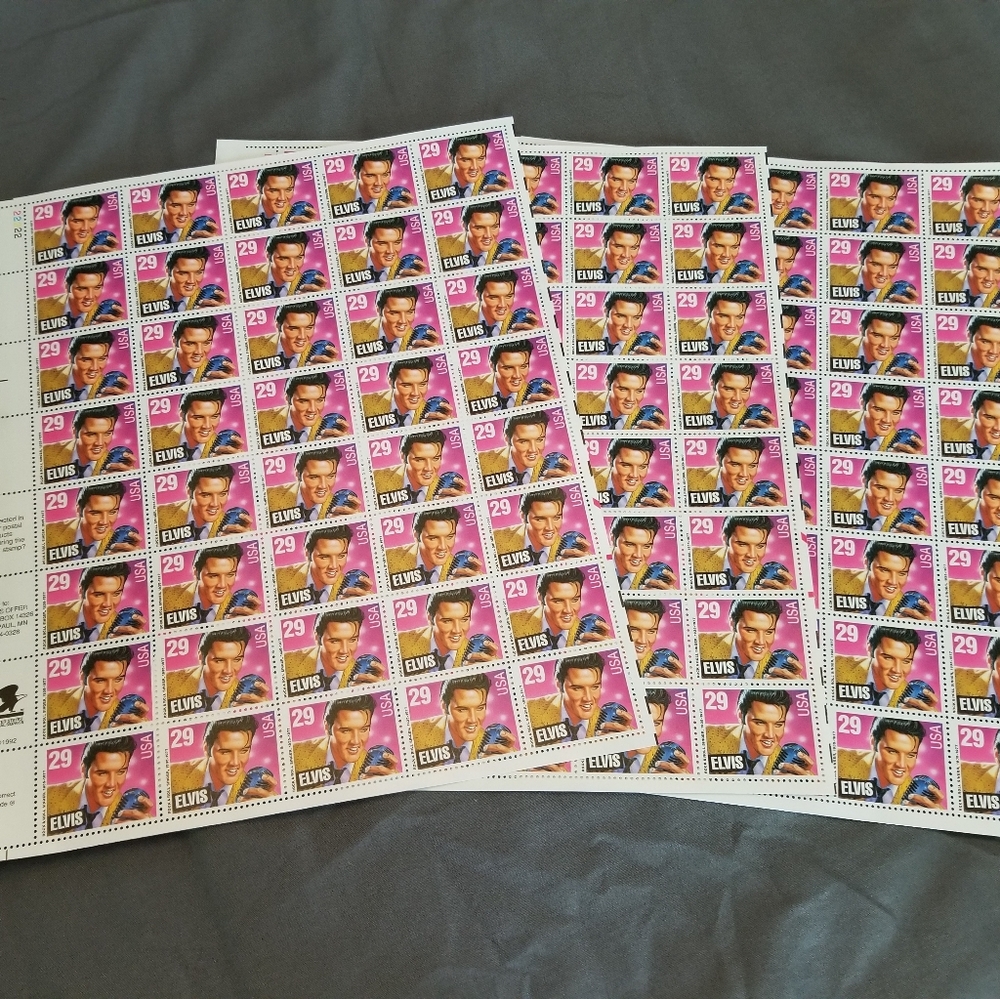 Elvis Presley collectors stamps